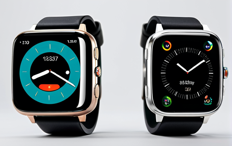 Interchangeable Straps**

"A close-up studio shot of a modern smartwatch with several different watch straps displayed around it (silicone, leather, metal), fully clothed, safe for work, appropriate content, perfect anatomy, natural proportions, product photography, high quality, professional."

**